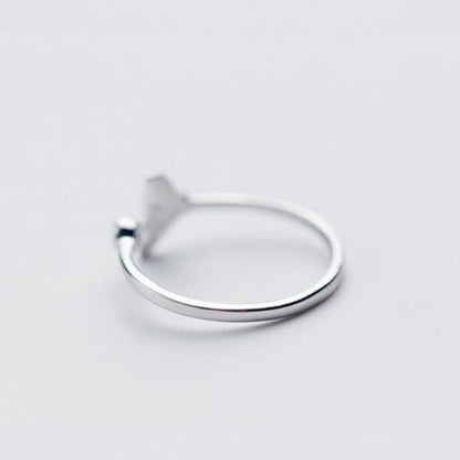 Whale Tail Sterling Silver Ring