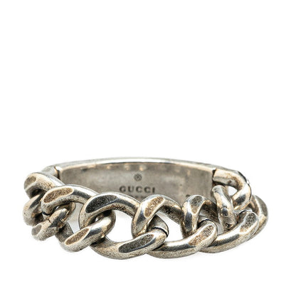 Gucci Logo SV925 Chain Ring