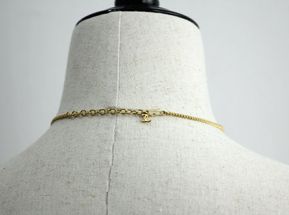 Chanel Vintage 98A Acrylic Dark Brown Camellia Necklace