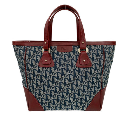 Christian Dior Trotter Canvas Leather Handbag