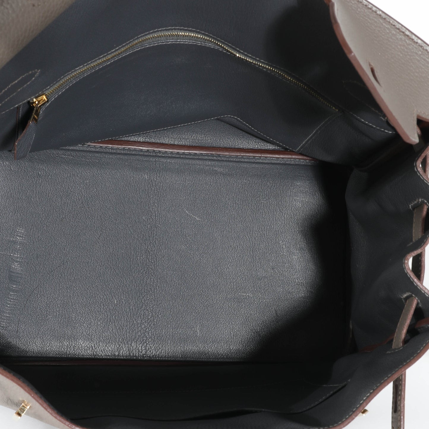 Hermes Birkin 35 Étain Clemence Graphite Gris Fonce Lizard Club