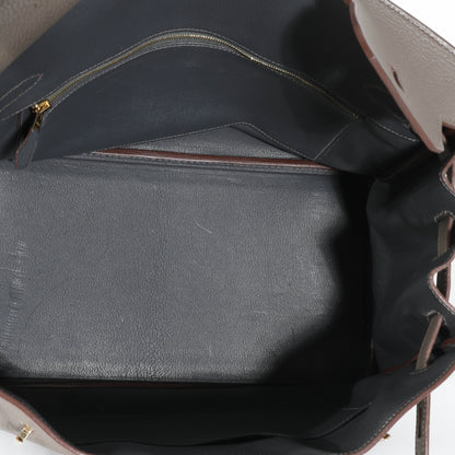 Hermes Birkin 35 Étain Clemence Graphite Gris Fonce Lizard Club