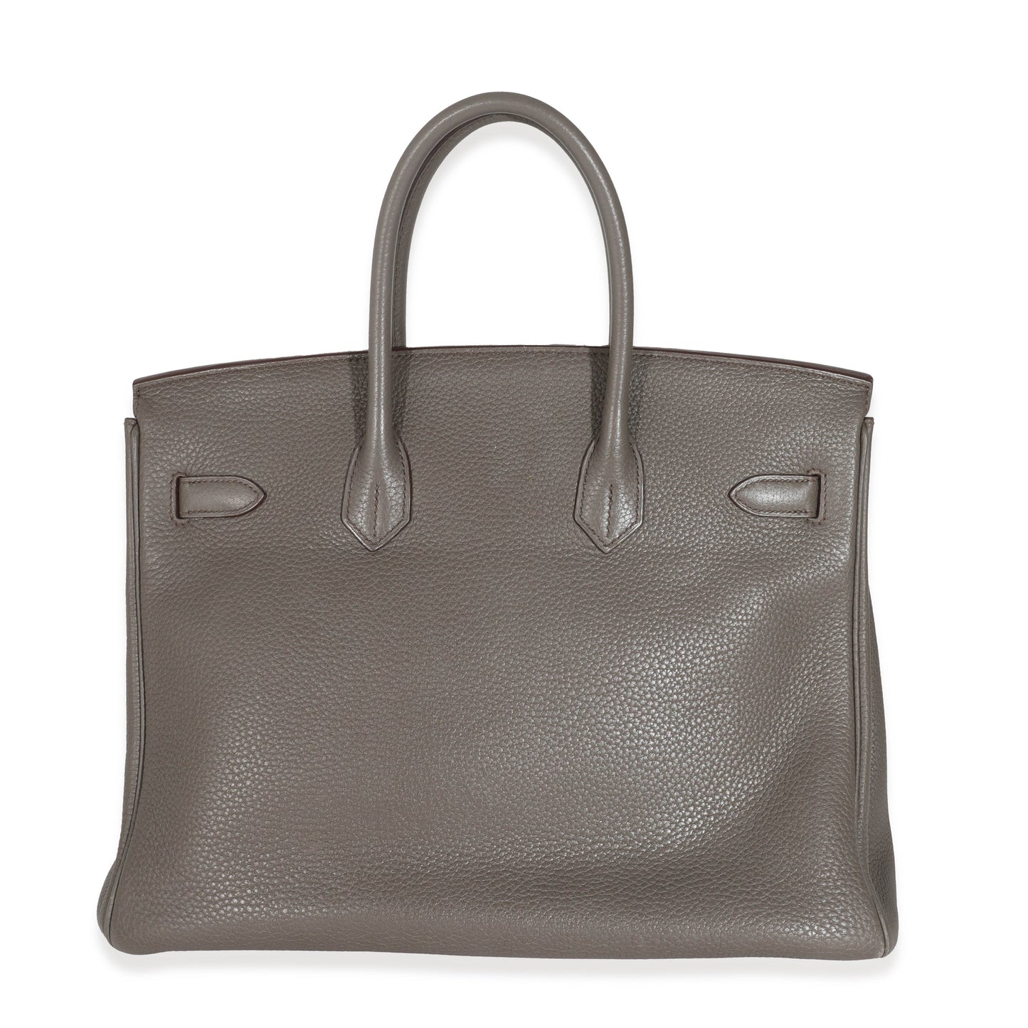 Hermes Birkin 35 Étain Clemence Graphite Gris Fonce Lizard Club