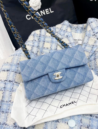 Chanel 22B denim Classic Flap Bag