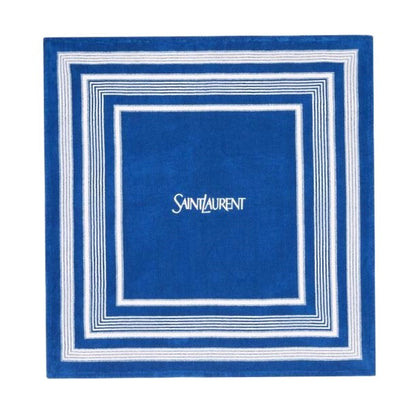 Saint Laurent BEACH TOWEL SQUARED Cotton Towel