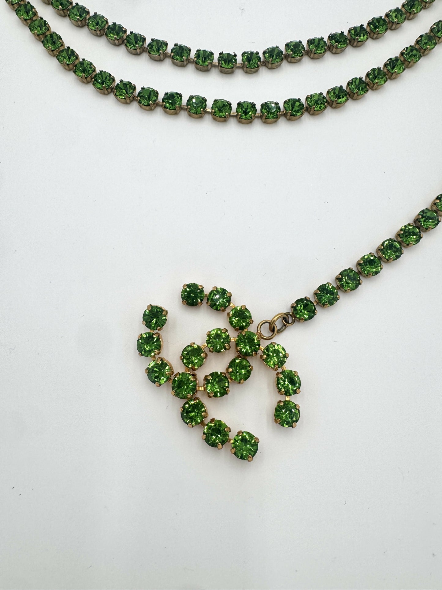 Chanel 1995 Vintage Barbie Green Dangle Belt