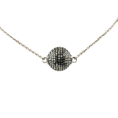 Chanel Metal Coco Mark Mirror Ball Necklace D21K