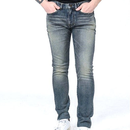 Saint Laurent D02 Whiskered Skinny Jeans Cotton Jeans